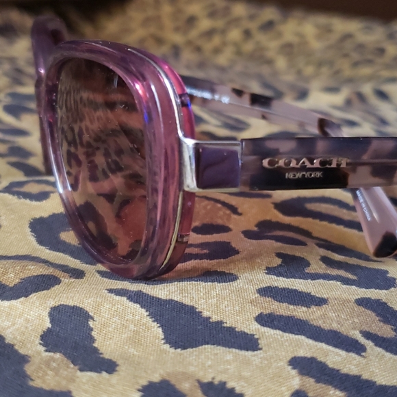 Coach purple tortoise shell sunglasses - Picture 8 of 16